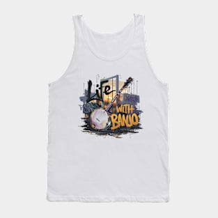 Life With Banjo, Banjo Graffiti Desain Tank Top